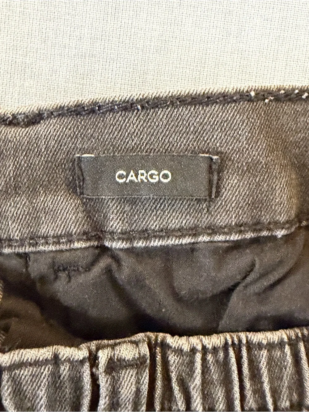 Justice Black Wide-Leg Cargo Jeans with Belt girls 7